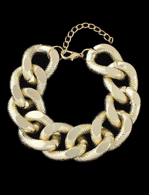 Romwe Gold Chain Bracelet