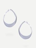 Romwe Silver Minimalist Geometric Earrings