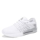 Romwe Guys Mesh Panel Lace Up Sneakers