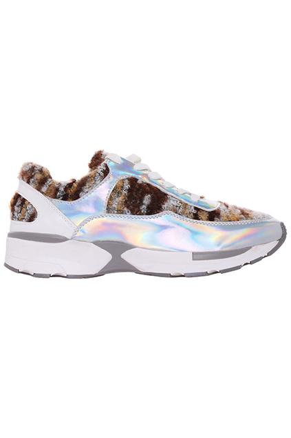 Romwe Leopard Print Dual-tone Sneakers