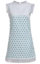 Romwe Hollow Polka Dot Slim Dress
