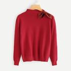 Romwe Knot Detail Cut Out Jumper