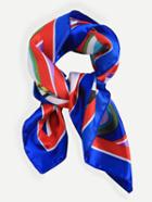 Romwe Multicolor Print Occupational Scarf