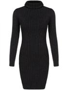 Romwe Turtleneck Ribbed Bodycon Sweaterr Dress