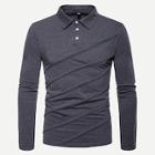 Romwe Men Solid Polo Shirt