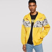 Romwe Guys Cut-and-sew Hooded Windbreaker Jacket