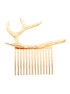 Romwe Golden Buckhorn Hair Comb