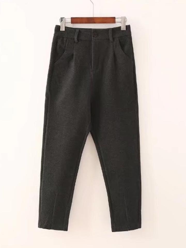 Romwe Tapered Crop Pants