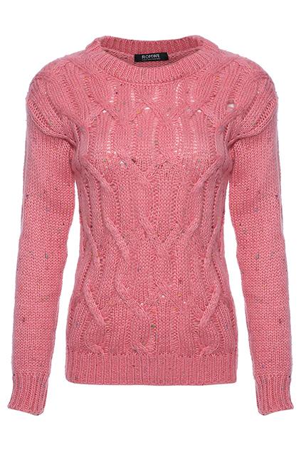 Romwe Doughnut-pattern Red Jumper