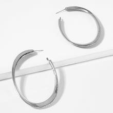 Romwe Plain Open Hoop Earrings