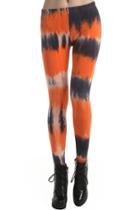 Romwe Romwe Color Gradient Blue Curacao Die Dye Leggings