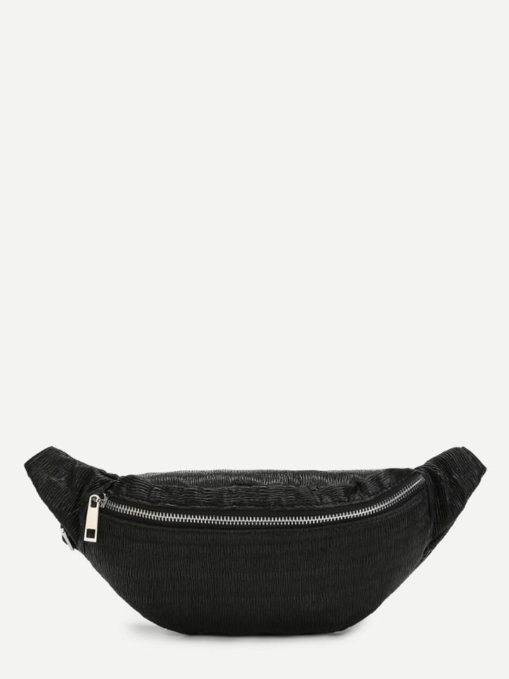 Romwe Zip Detail Waist Bag