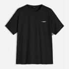Romwe Guys Letter Patched Detail T-shirt