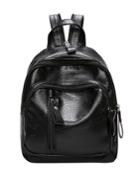 Romwe Vertical Zipper Front Backpack