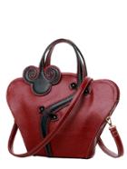 Romwe Propitious Clouds Handle Shoulder Bag - Red