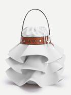 Romwe Tiered Bucket Bag With Chain