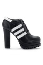 Romwe Striped Shoe Lace Shoes