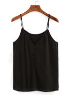 Romwe Buttoned Front Cami Top