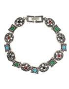 Romwe Colorful Imitation Gemstone Wrap Bracelet