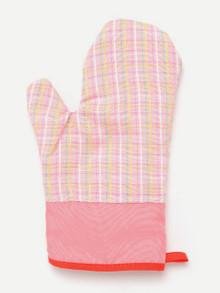 Romwe Plaid Oven Glove