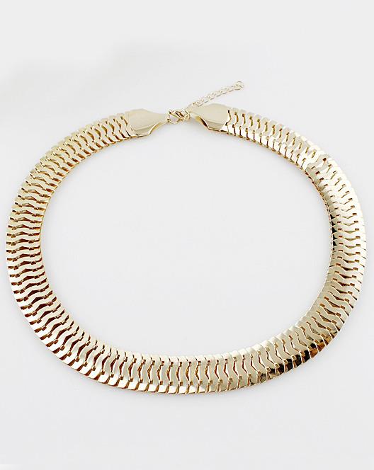 Romwe Fashin Gold Chain Necklace