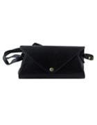 Romwe Black Pu Leather Lady Handbag