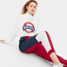 Romwe Cut And Sew Drawstring Waist Pants