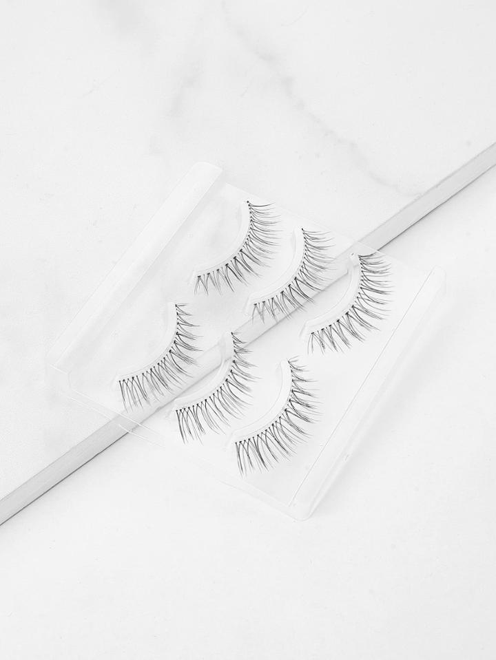 Romwe Natural Straight False Eyelash 3pairs