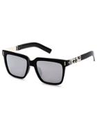 Romwe Square Frame Smoke Lens Sunglasses