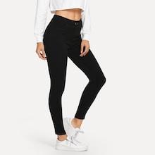 Romwe Elastic Waist Leggings