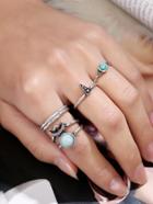 Romwe Skinny Ring Set 5pcs