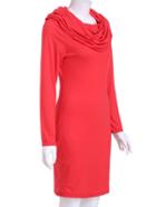 Romwe Hooded Long Sleeve Pockets Dress