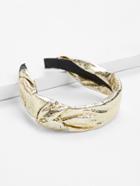 Romwe Metallic Knot Design Headband