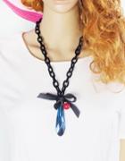 Romwe New Model Long Chain With Colored Glass Drill Ethnic Necklace