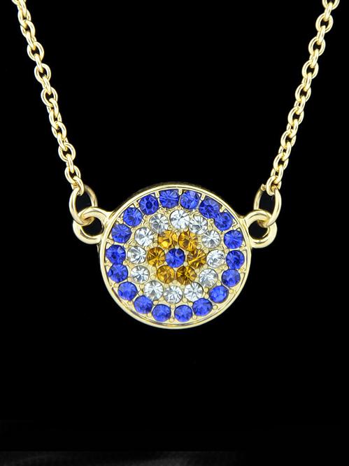 Romwe Gold With Diamond Necklace