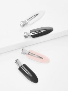 Romwe Minimalist Hair Clip Set 4pcs