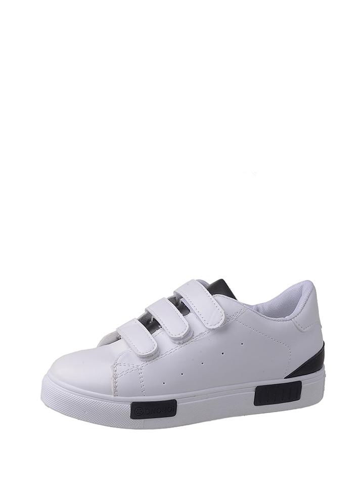 Romwe Velcro Strap Pu Trainers