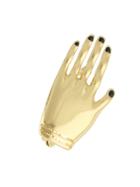 Romwe Gold Color Plated Hand Shape Brooches