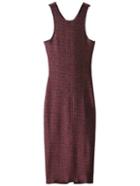 Romwe Twist Detail Open Back Sparkle Sheath Dress