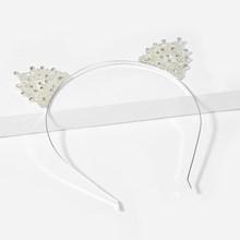 Romwe Rhinestone Detail  Cat Ear Headband
