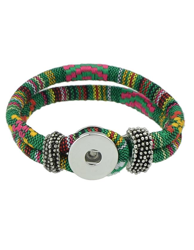 Romwe Green Cotton Women Bracelet