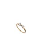 Romwe Bow Shaped Zircon Sweetie Ring
