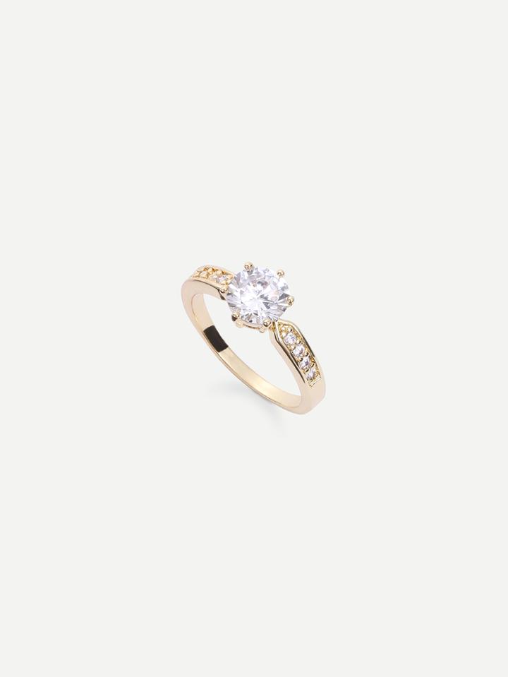 Romwe Luxurious Diamond Ring