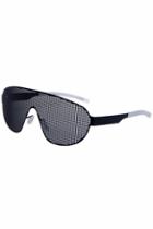Romwe Black Mesh Enclosure Style Sunglasses