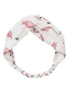 Romwe Flamingo Print Twist Headband