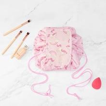Romwe Unicorn Print Drawstring Storage Bag