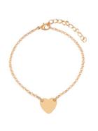 Romwe Heart Detail Chain Anklet