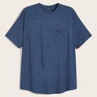 Romwe Guys Pocket Patched Marled Tee