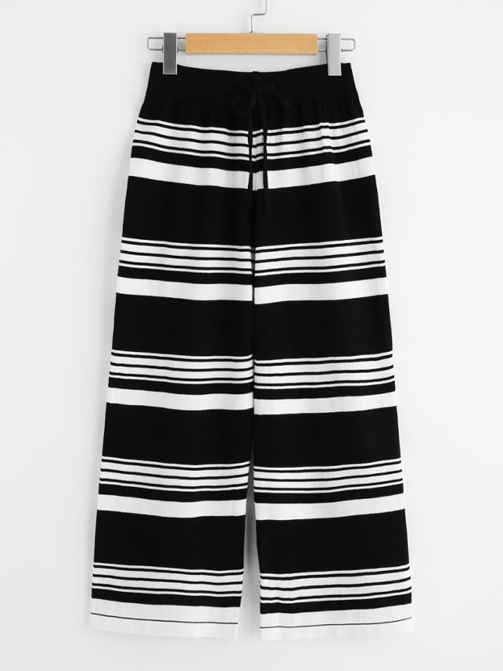 Romwe Horizon Stripe Sweater Knit Pants
