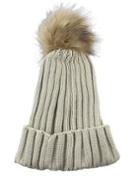 Romwe New Trendy Beige Woolen Knitted Women Winter Hat